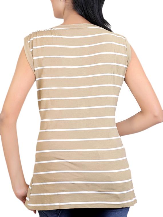 beige viscose top - 12376381 - Zoom Image - 3