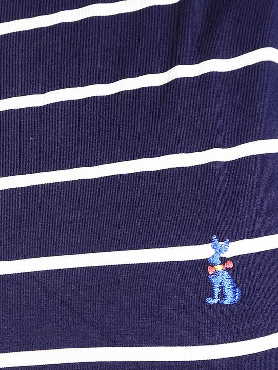 navy blue viscose top - 12376383 - Zoom Image - 4
