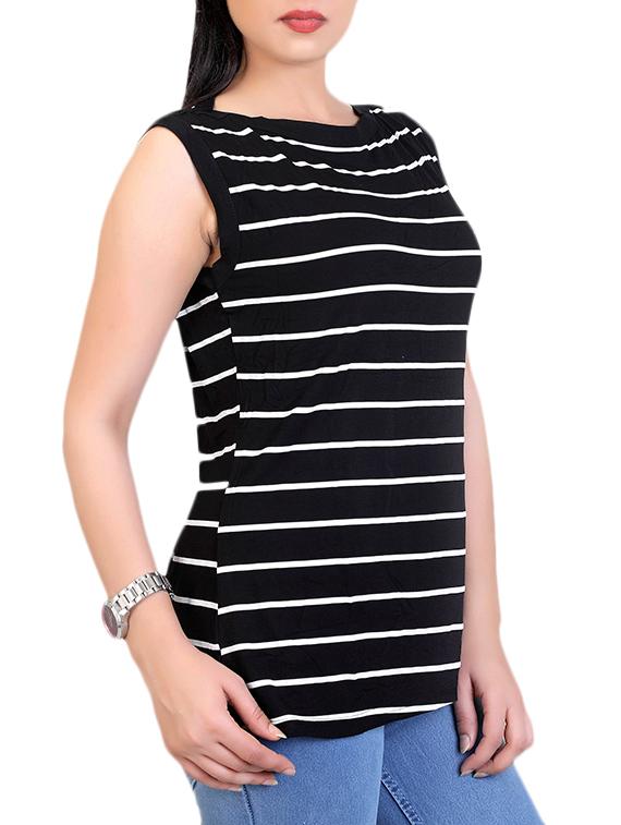 black viscose top - 12376384 - Zoom Image - 2