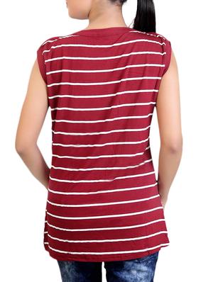 red viscose top - 12376388 - Standard Image - 3