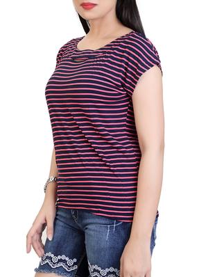 navy blue viscose top - 12376857 - Standard Image - 2