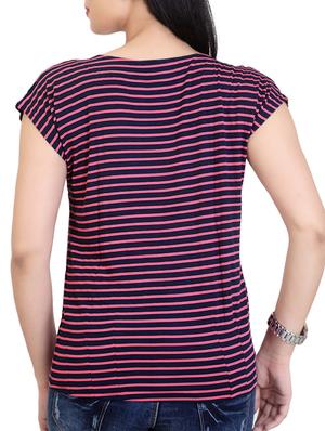 navy blue viscose top - 12376857 - Standard Image - 3