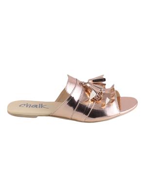 gold faux leather sandal - 12377903 - Standard Image - 2