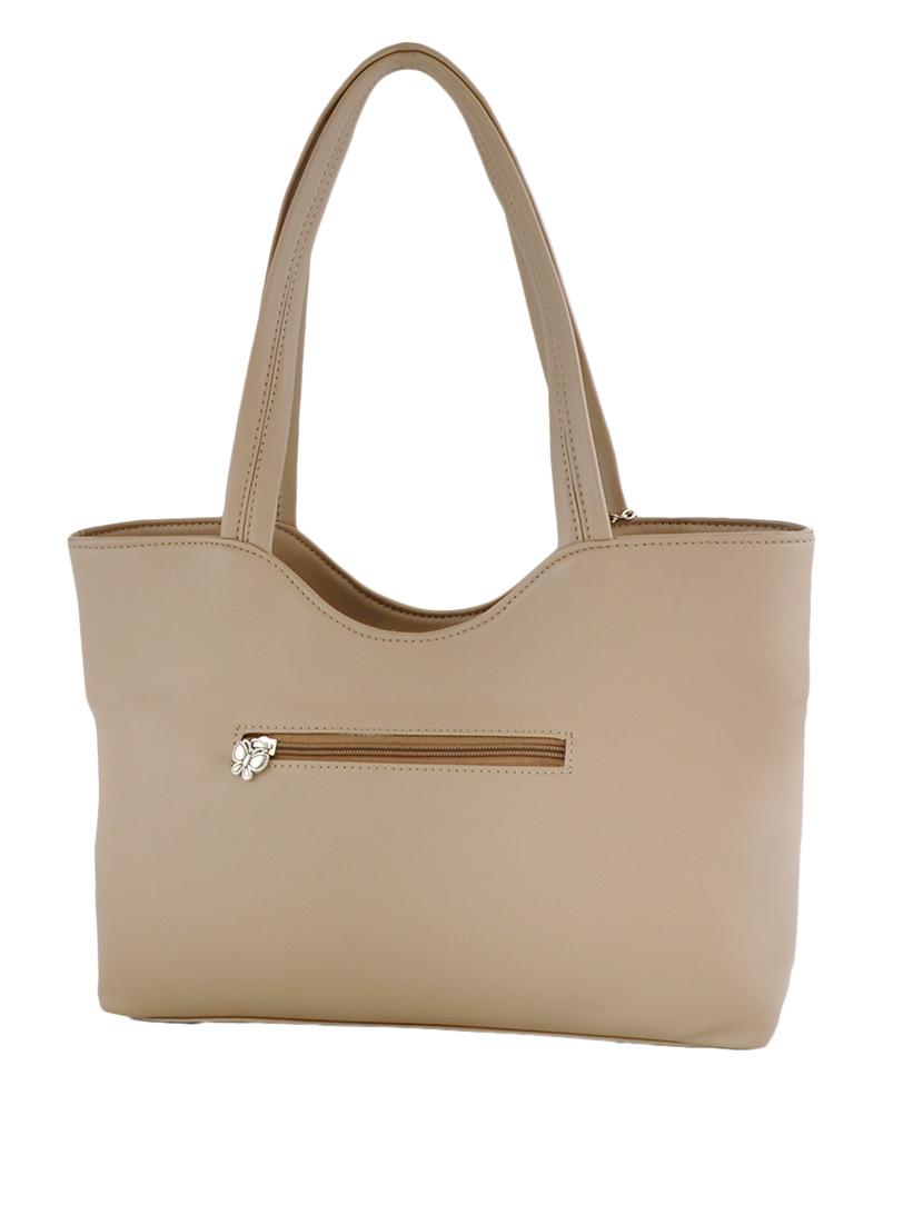 beige leatherette handbag and wallet combo - 12379315 - Zoom Image - 2