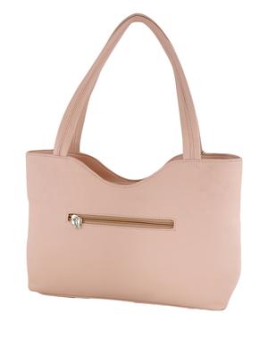 pink leatherette cutwork handbag and clutch combo - 12379318 - Standard Image - 2