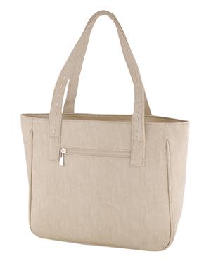 off white leatherette handbag and clutch combo - 12379322 - Standard Image - 2