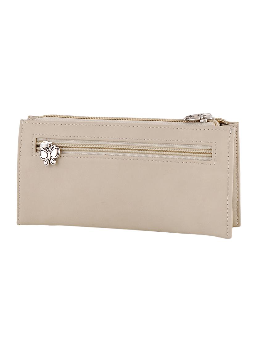 off white leatherette handbag and clutch combo - 12379322 - Zoom Image - 4