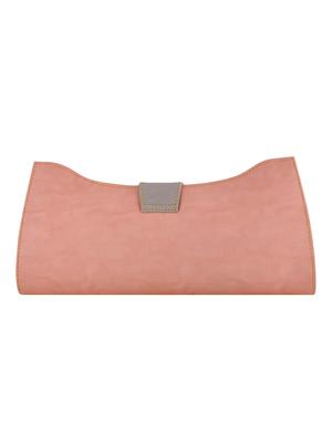 pink leatherette handbag and clutch combo - 12379324 - Standard Image - 2