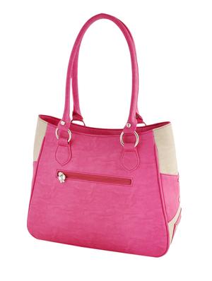 pink leatherette handbag and wallet combo - 12379333 - Standard Image - 2