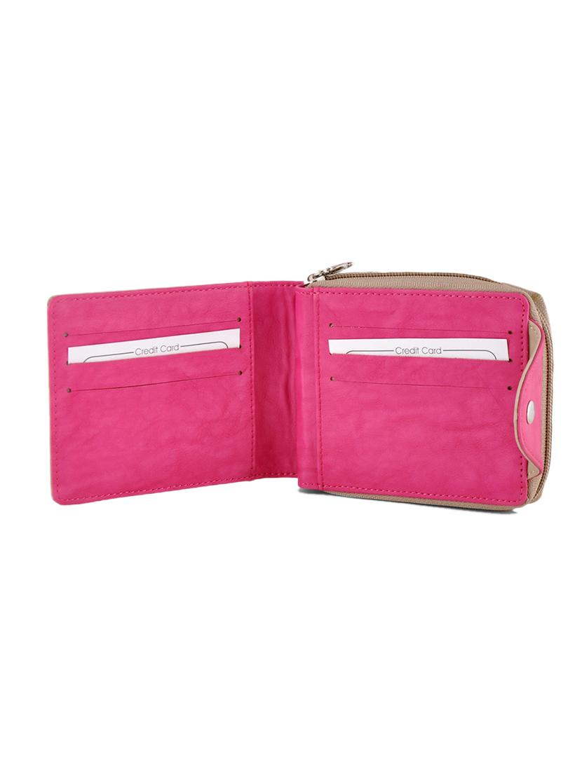pink leatherette handbag and wallet combo - 12379333 - Zoom Image - 5