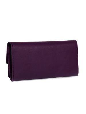 purple leatherette handbag and wallet combo - 12379346 - Standard Image - 4