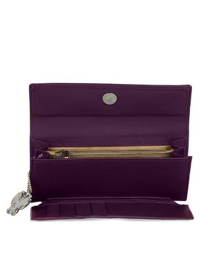 purple leatherette handbag and wallet combo - 12379346 - Standard Image - 5