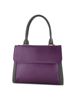 purple leatherette handbag and wallet combo - 12379347 - Standard Image - 2