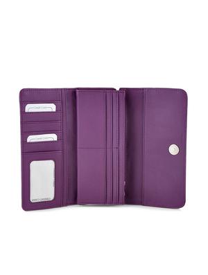 purple leatherette handbag and wallet combo - 12379347 - Standard Image - 3