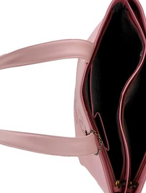 pink leatherette handbag, clutch and wallet combo (set of 3) - 12379371 - Standard Image - 3