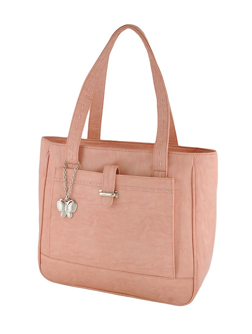 pink leatherette handbag - 12379462 - Zoom Image - 1