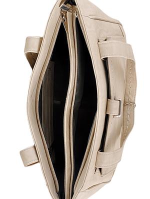 white leatherette handbag - 12379464 - Standard Image - 3