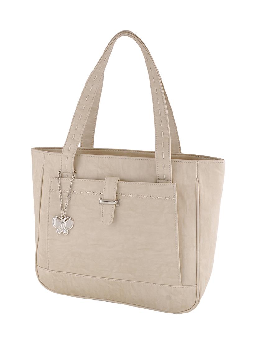 white leatherette handbag - 12379464 - Zoom Image - 1