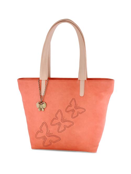 orange leatherette handbag - 12379495 - Standard Image - 1