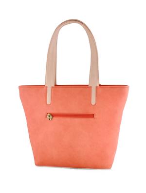 orange leatherette handbag - 12379495 - Standard Image - 2