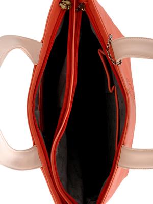 orange leatherette handbag - 12379495 - Standard Image - 3
