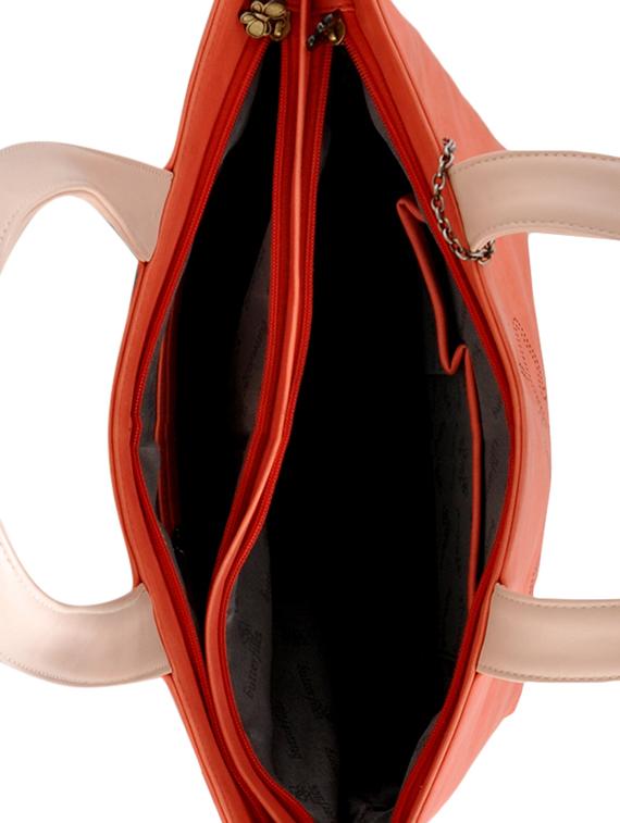 orange leatherette handbag - 12379495 - Zoom Image - 3