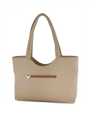 beige leatherette cutwork handbag - 12379503 - Standard Image - 2