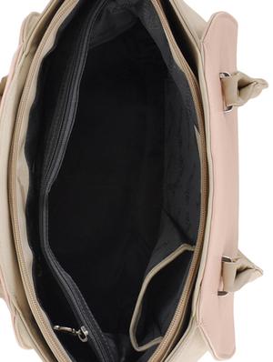 light pink leatherette handbag - 12379512 - Standard Image - 3