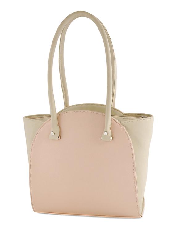 light pink leatherette handbag - 12379512 - Zoom Image - 2