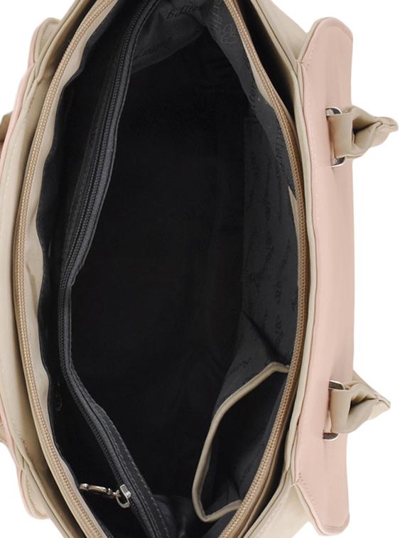 light pink leatherette handbag - 12379512 - Zoom Image - 3