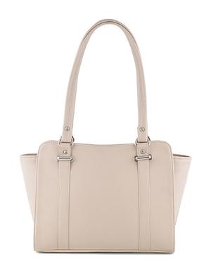 white leatherette handbag - 12379523 - Standard Image - 2
