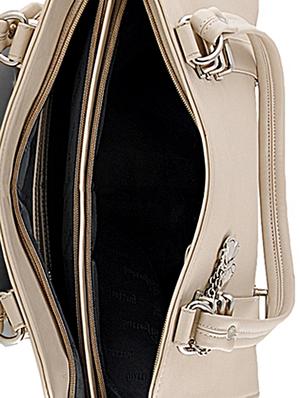 white leatherette handbag - 12379523 - Standard Image - 3