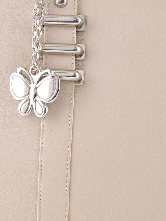 white leatherette handbag - 12379523 - Zoom Image - 4