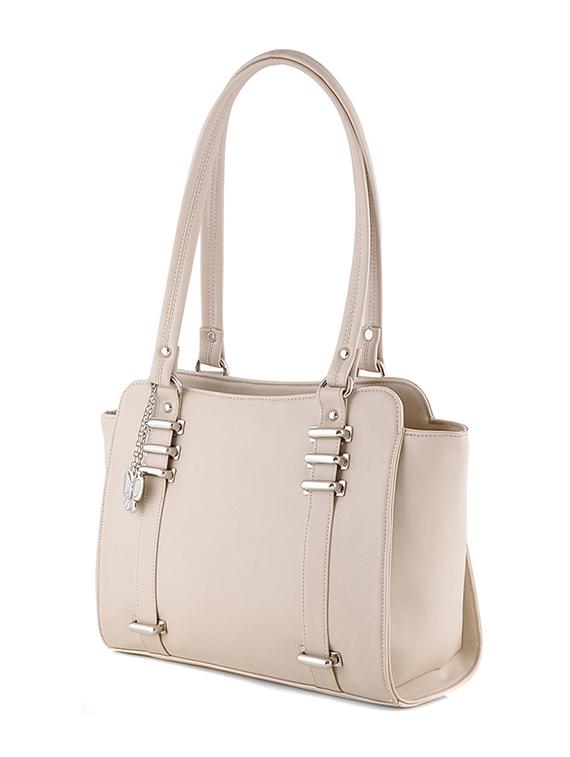 white leatherette handbag - 12379523 - Zoom Image - 5