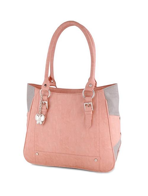 pink leatherette handbag - 12379545 - Standard Image - 1