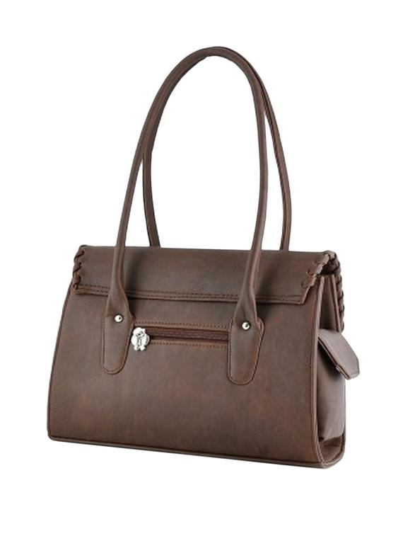 brown leatherette handbag - 12379596 - Zoom Image - 2