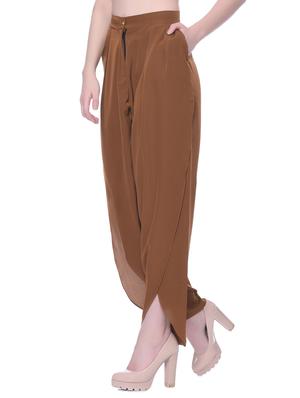 solid brown harem pants - 12379765 - Standard Image - 2