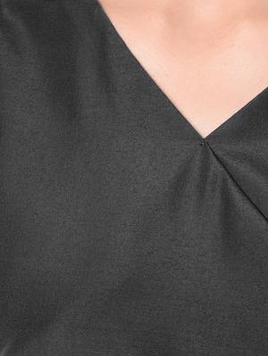 black crepe full leg jumpsuit - 12379797 - Standard Image - 4