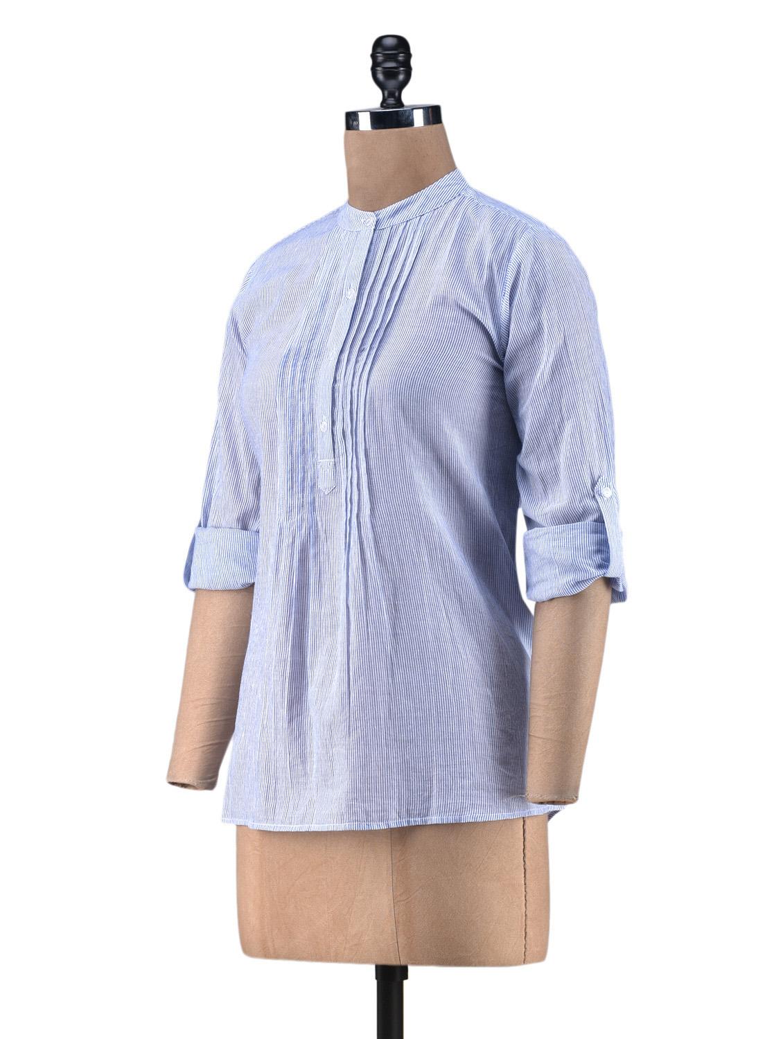 solid blue cotton top - 1238549 - Zoom Image - 2