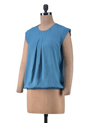 solid teal viscose top - 1238557 - Standard Image - 2