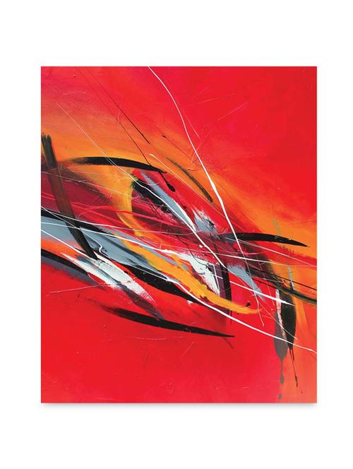 multicolor frameless canvas stroke painting - 1238860 - Standard Image - 1