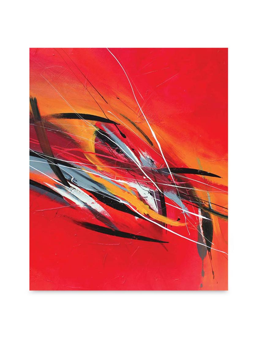 multicolor frameless canvas stroke painting - 1238860 - Zoom Image - 1