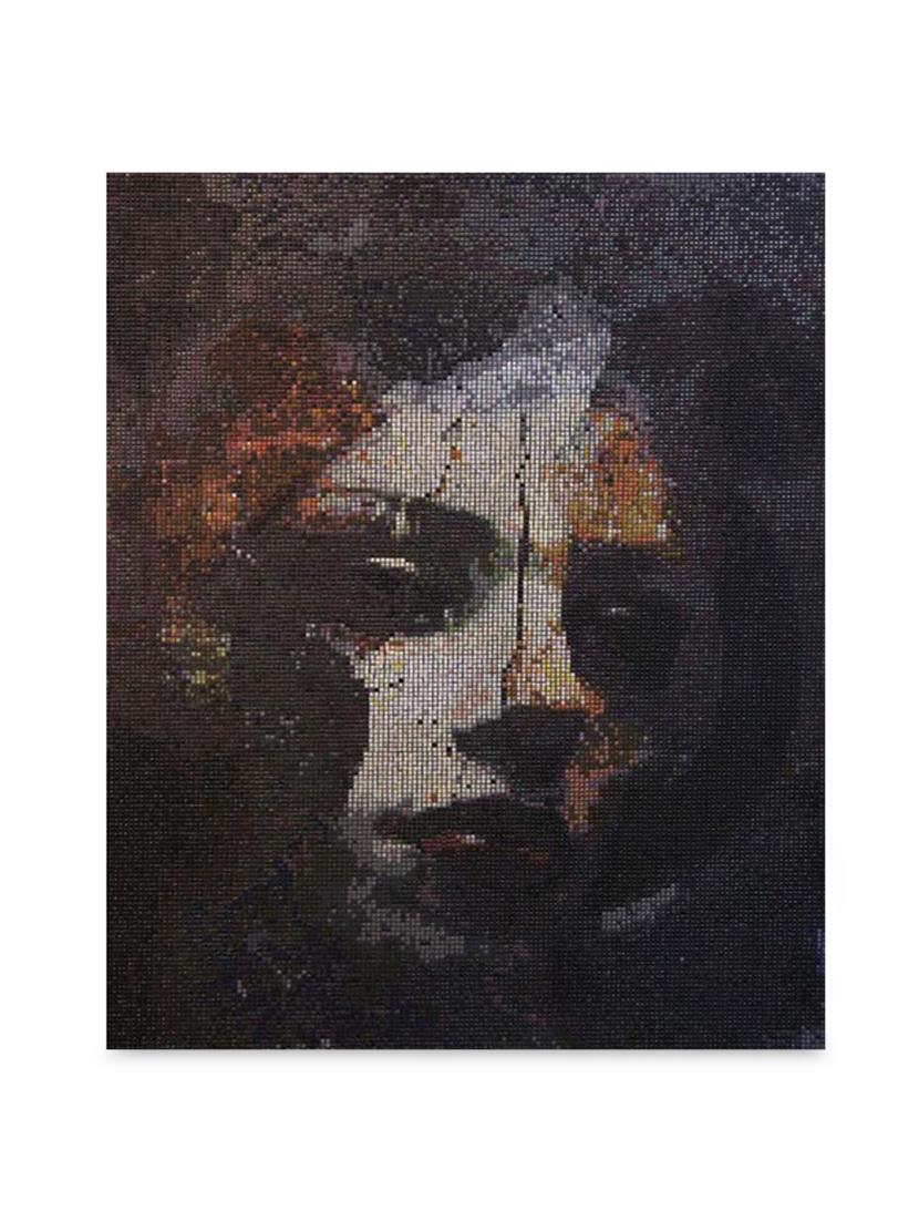 multicolor frameless canvas woman face art - 1238897 - Zoom Image - 1