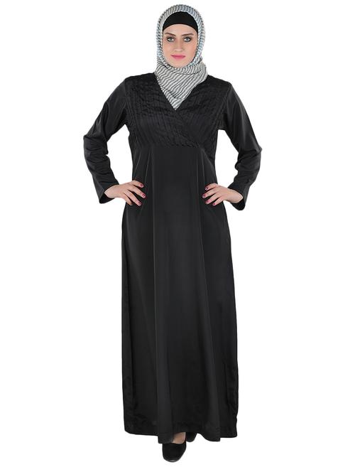 solid black abaya - 12391676 - Standard Image - 1