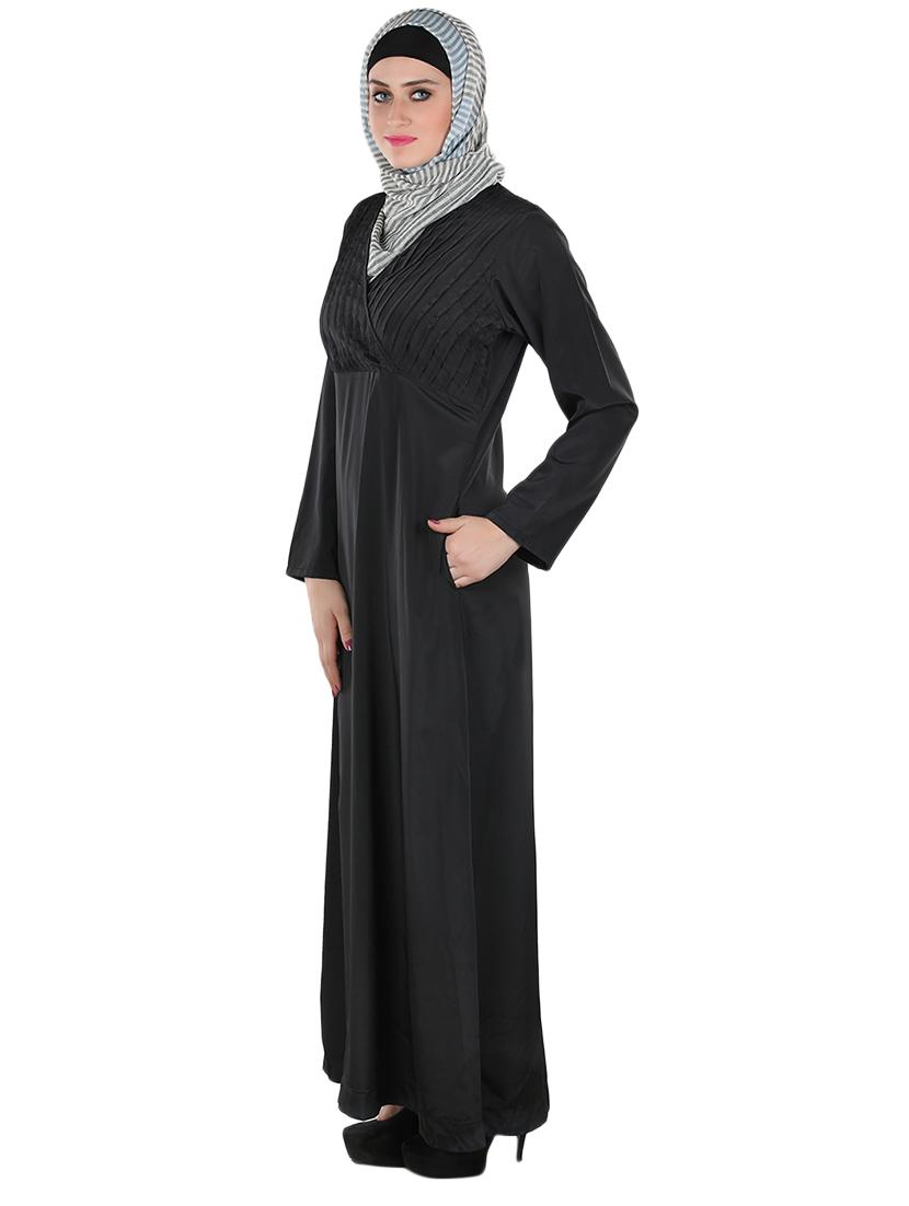 solid black abaya - 12391676 - Zoom Image - 2