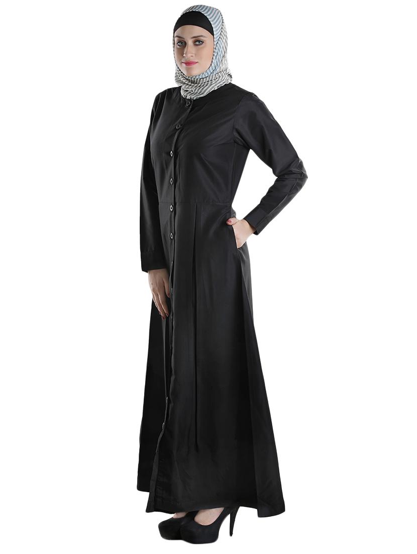solid black abaya - 12391677 - Zoom Image - 2