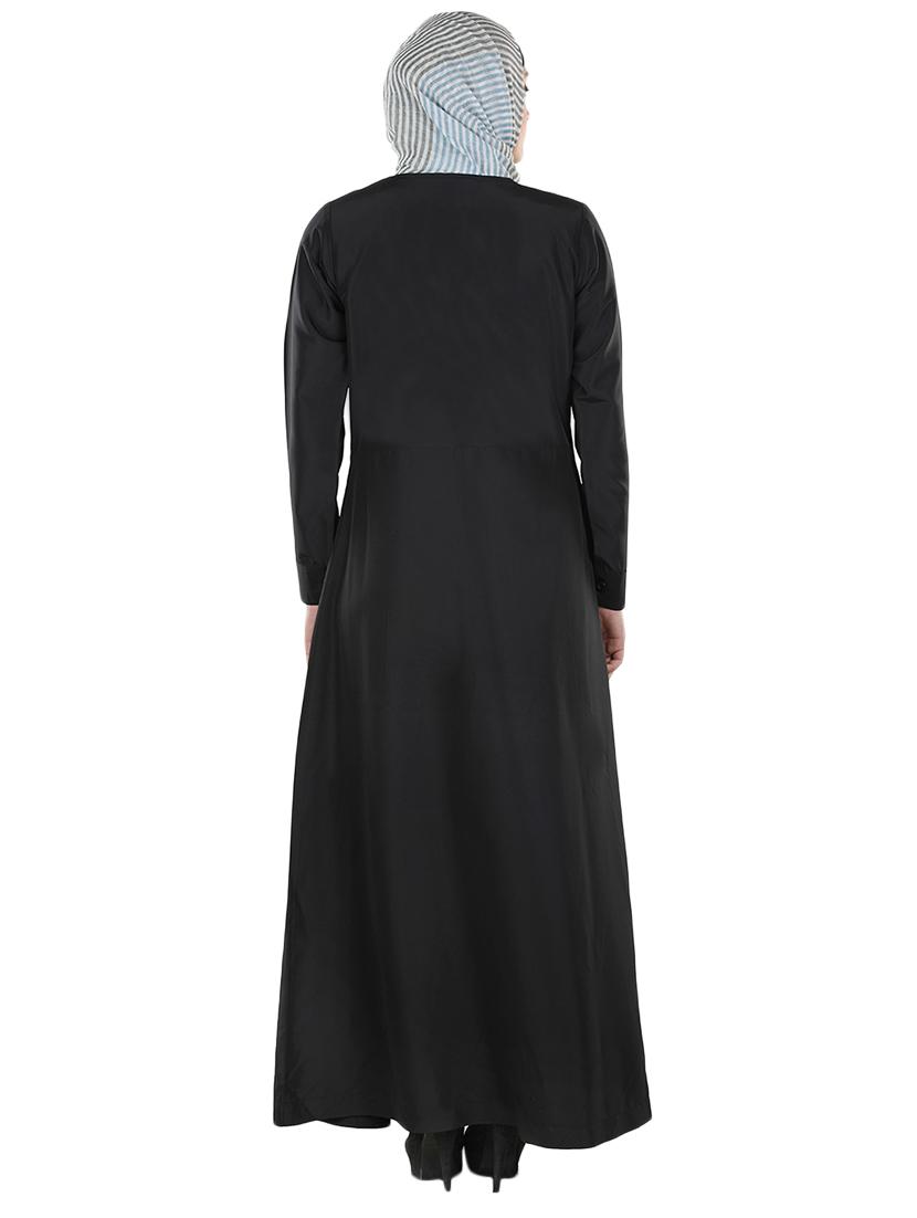 solid black abaya - 12391677 - Zoom Image - 3