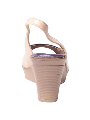beige synthetic wedge - 12391931 - Standard Image - 3