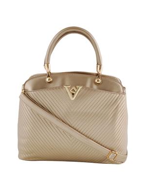 gold leatherette handbag, sling and pouch (set of 3) - 12391997 - Standard Image - 2