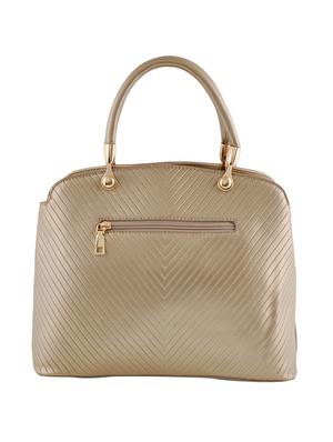gold leatherette handbag, sling and pouch (set of 3) - 12391997 - Standard Image - 3